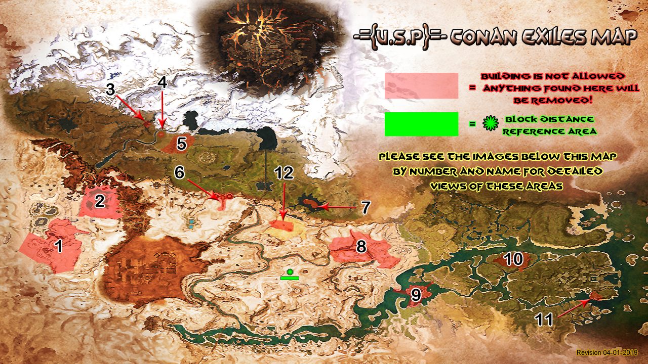 conan exiles interactive map exiled lands